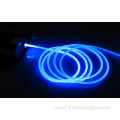 MMA side glow optical fiber for lighting illumination and decoration